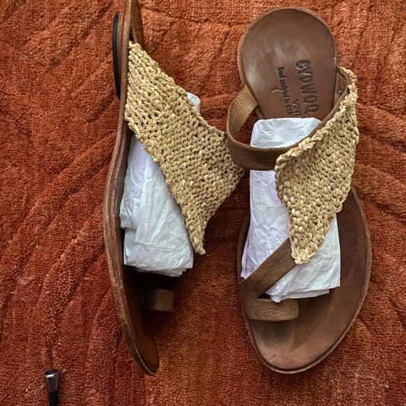 Cydwoq Leather/Suede Sandal Unique Boho - Picture 3 of 7
